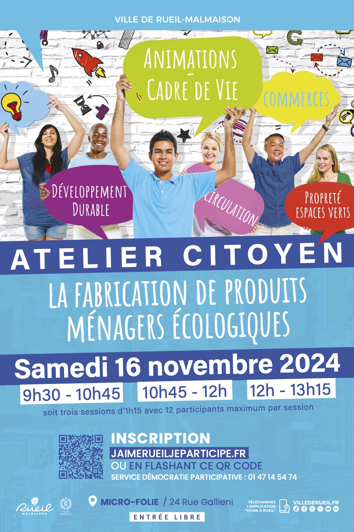 Atelier citoyen sur la fabrication de produits ménagers écologiques : rejoignez-nous le 16 novembre !